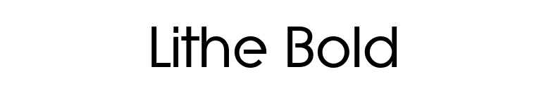 Lithe Bold font preview