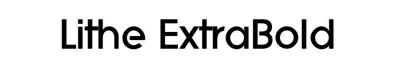 Lithe ExtraBold font preview