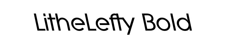 LitheLefty Bold font preview