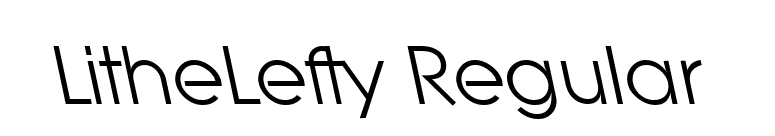 LitheLefty Regular font preview