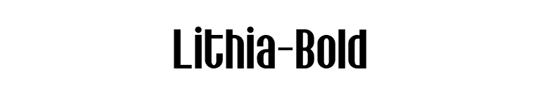Lithia-Bold font preview
