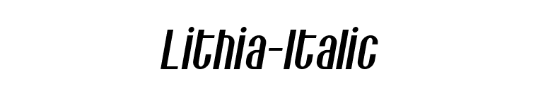 Lithia-Italic font preview