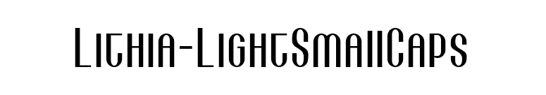 Lithia-LightSmallCaps font preview