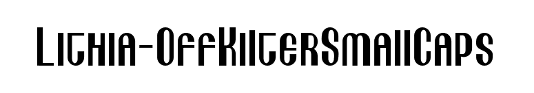 Lithia-OffKilterSmallCaps font preview