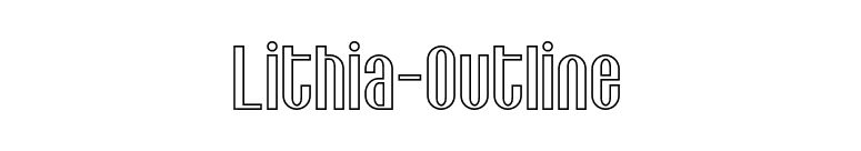 Lithia-Outline font preview