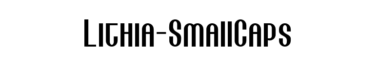 Lithia-SmallCaps font preview