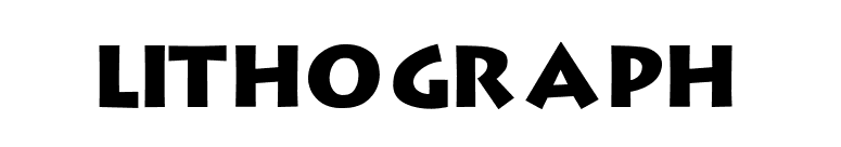 Lithograph font preview