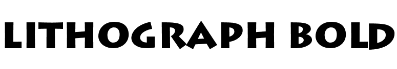 Lithograph Bold font preview