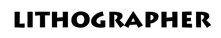 Lithographer font preview