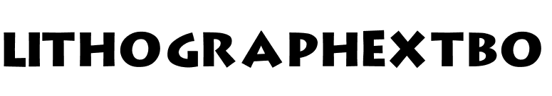 LithographExtBo font preview