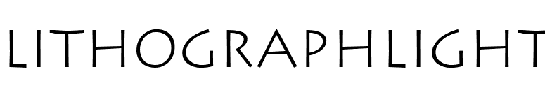 LithographLight font preview