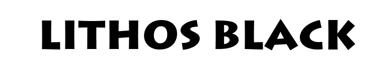 Lithos Black font preview