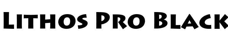 Lithos Pro Black font preview
