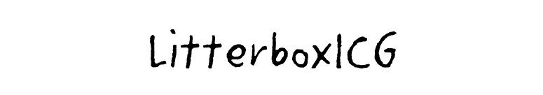 LitterboxICG font preview