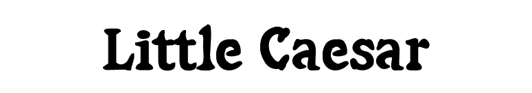 Little Caesar font preview