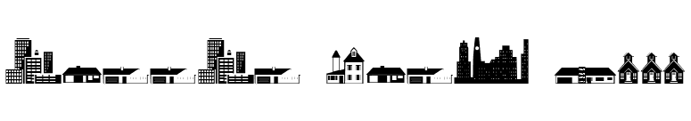 Little City 2000 font preview