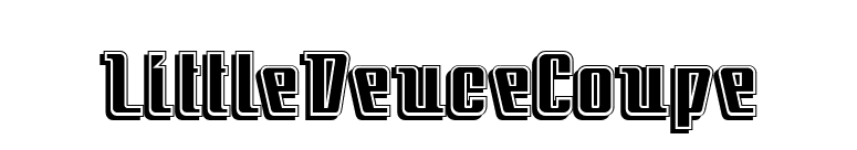 LittleDeuceCoupe font preview