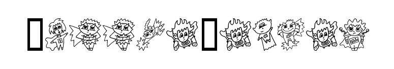 LittleHeroes font preview