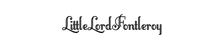 LittleLordFontleroy font preview