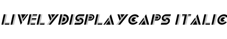 LivelyDisplayCaps Italic font preview