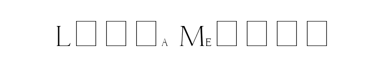 Livia Medium font preview