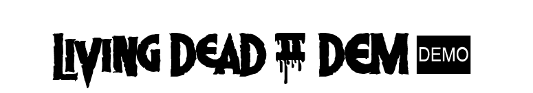 Living Dead 2 DEMO font preview