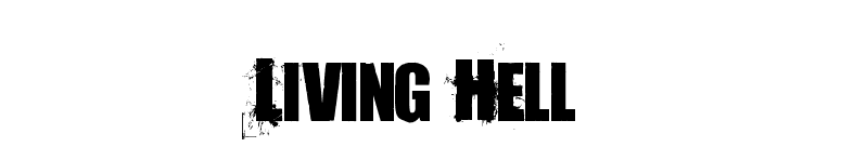 Living Hell font preview