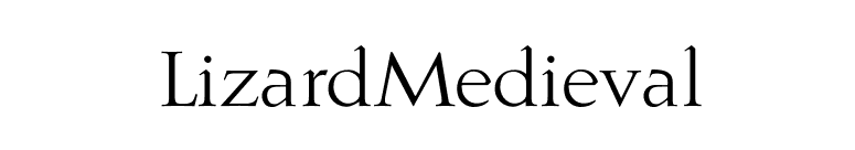 LizardMedieval font preview