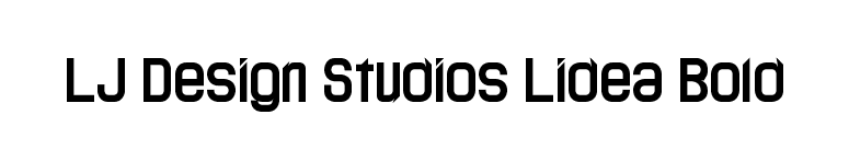 LJ Design Studios Lidea Bold font preview