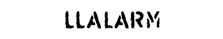LLAlarm font preview