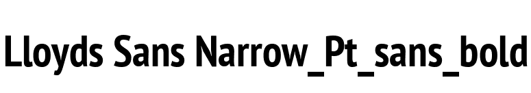 Lloyds Sans Narrow_Pt_sans_bold font preview