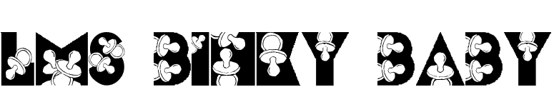 LMS Binky Baby font preview