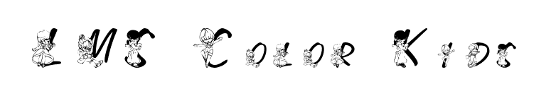 LMS Color Kids font preview