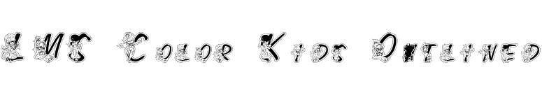 LMS Color Kids Outlined font preview