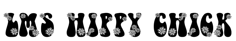LMS Hippy Chick font preview