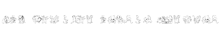 LMS Poke'mon Master DingBat font preview
