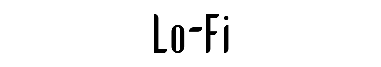 Lo-Fi font preview