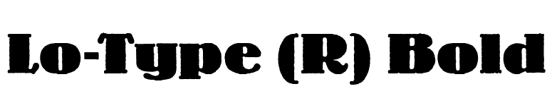 Lo-Type (R) Bold font preview