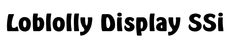 Loblolly Display SSi font preview