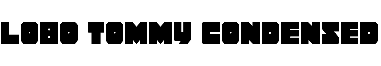 Lobo Tommy Condensed font preview