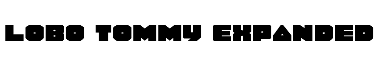Lobo Tommy Expanded font preview