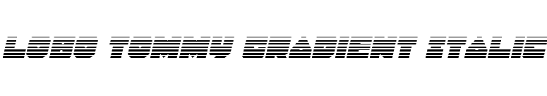 Lobo Tommy Gradient Italic font preview