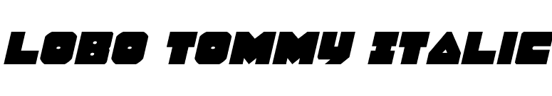 Lobo Tommy Italic font preview