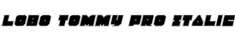 Lobo Tommy Pro Italic font preview