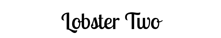 Lobster Two font preview