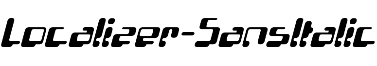 Localizer-SansItalic font preview