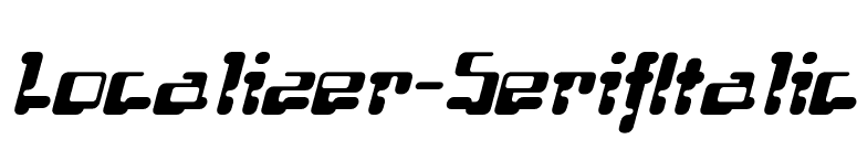 Localizer-SerifItalic font preview