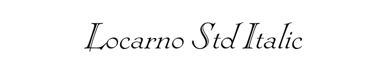 Locarno Std Italic font preview