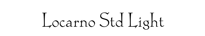 Locarno Std Light font preview
