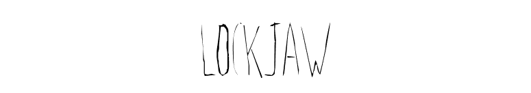Lockjaw font preview